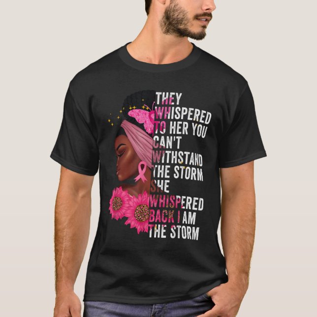 Black History Month Girl I'be the Strong African Q T-Shirt (Vorderseite)