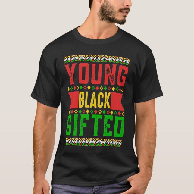 Black History Month Girls Boys Young Black ed T-Shirt (Vorderseite)