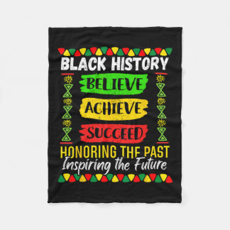 Black History Month Glaube an Erfolg Melani Fleecedecke