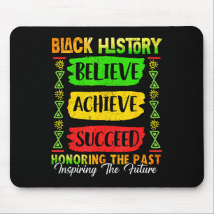 Black History Month Glaube an Erfolg Melani Mousepad