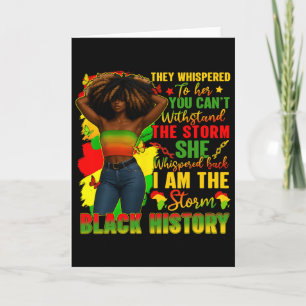 Black History Month Ich bin der Sturm Schwarze Afr Karte