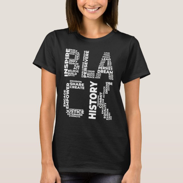 Black History Month Inspiring Leaders African Amer T-Shirt (Vorderseite)