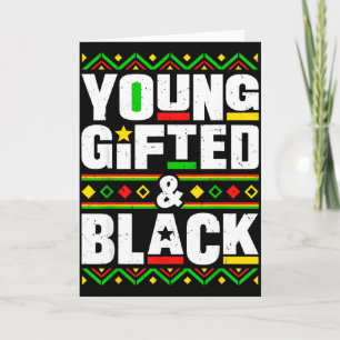 Black History Month Junge begabt und schwarze Männ Karte