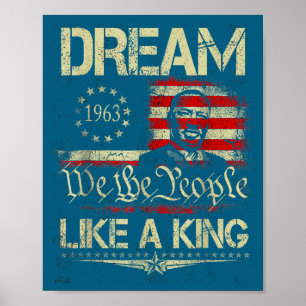 Black History Month Martin Traum Kunstwerk Poster