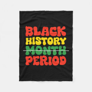 Black History Month Periode Schwarze Kultur Pri Fleecedecke