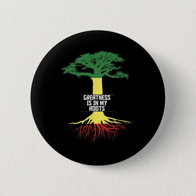 Black History Month Pride African American History Button (Vorderseite)