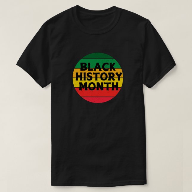 Black History Month Pride Men T - Shirt (Design vorne)