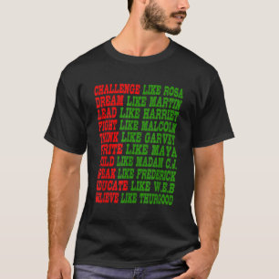 Black History Month Prix Black Power Führer T-Shirt