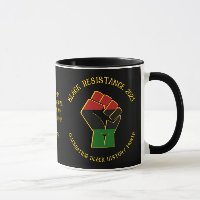 BLACK HISTORY MONTH Resistance 2023 Tasse (Rechts)