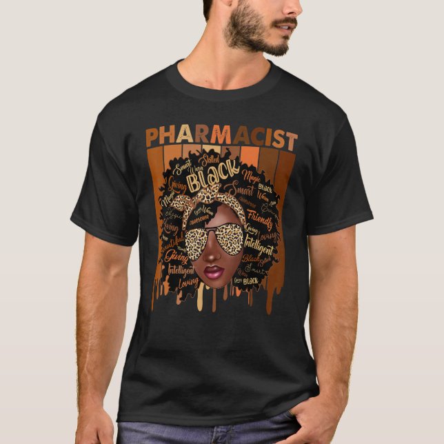 Black History Month Squad Apotheker African Amer T-Shirt (Vorderseite)