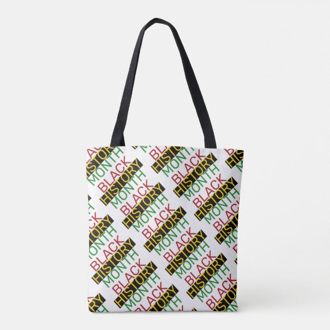 BLACK HISTORY MONTH Stilvolle BHM Print Tasche (Rückseite)
