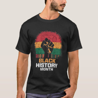 Black History Month Stolz Ermächtigung Männer Frau T-Shirt