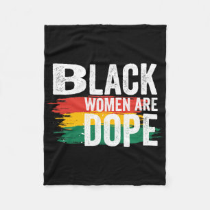 Black History Month Stolz Schwarze Schwarze Frauen Fleecedecke