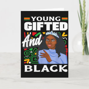 Black History Month Young Gifted And Black Karte