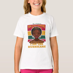 Black History Month Zitat, Melanin Frau Hurrikan T-Shirt