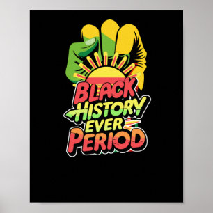 Black History Period Black Culture Sticker Poster