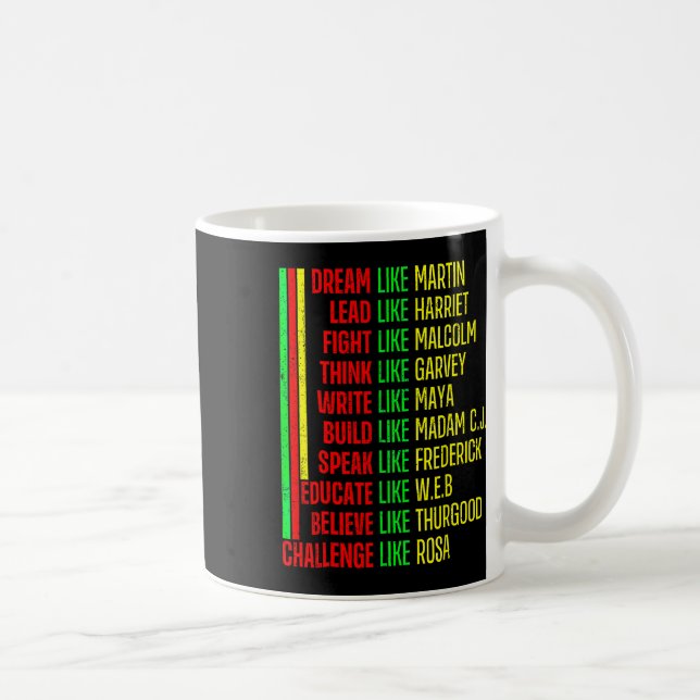Black History Pride Martin Black Afro African Kaffeetasse (Rechts)