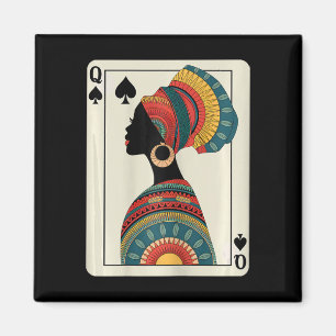 Black History Queen Melanin African American Junet Magnet