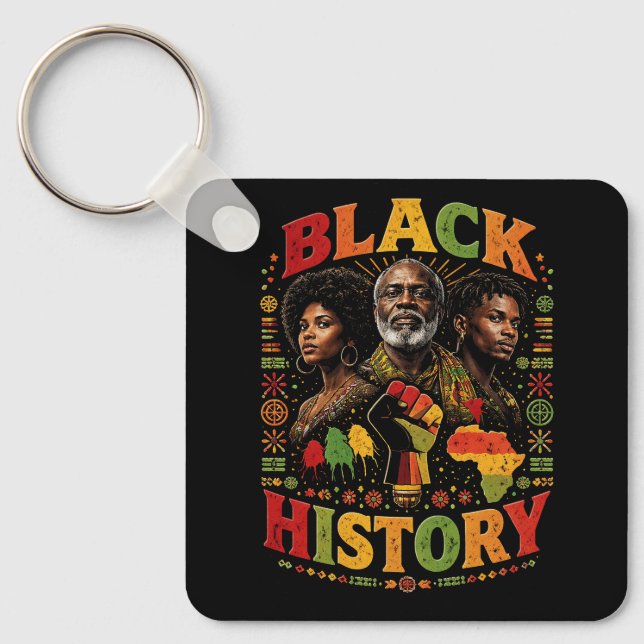 Black History Schlüsselanhänger (Vorderseite)