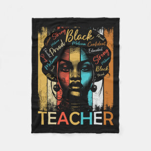 Black History Teacher Afrikanisch Amerikanisch Fra Fleecedecke