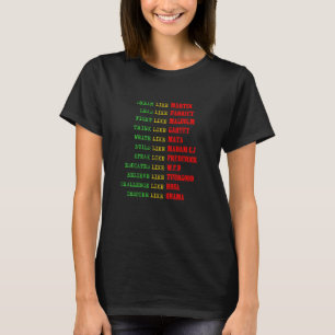 Black History Träume wie Martin Black Power T-Shirt