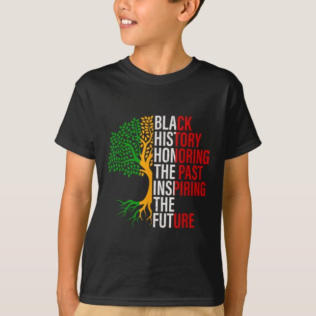 Black History Tree Black History is American Histo T-Shirt (Vorderseite)