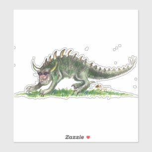 Black Hodag Monster Rheinlander Wisconsin Aufkleber