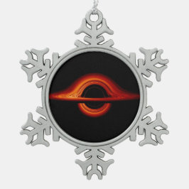 Black Hole Accretion Disk Schneeflocken Zinn-Ornament