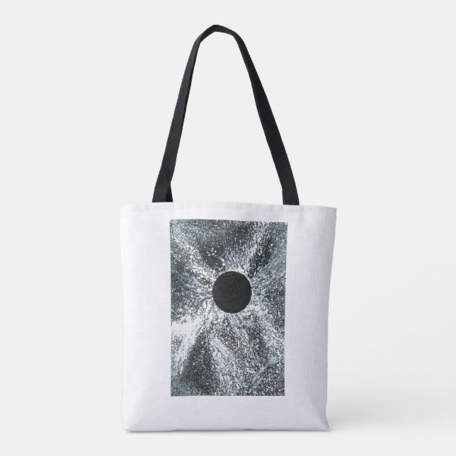 Black Hole Doppelseide Tote Tasche. Tasche (Rückseite)