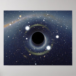 Black Hole Einstein Ring NASA Poster