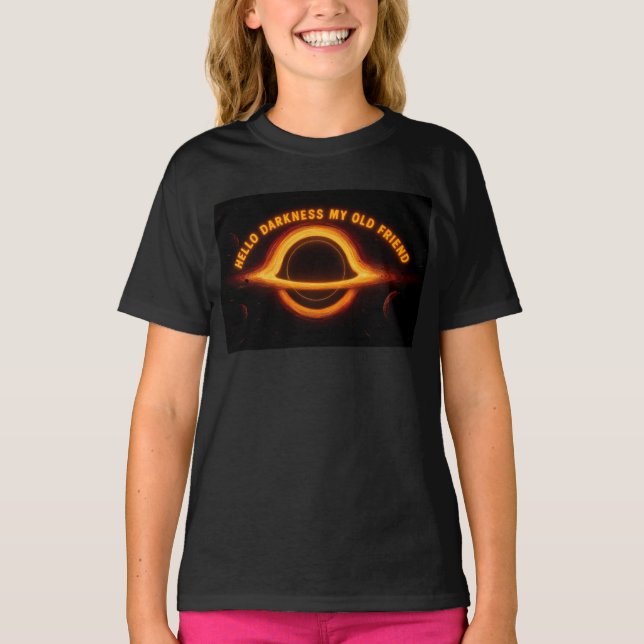 Black Hole Interstellar Conversation T-Shirt (Vorderseite)