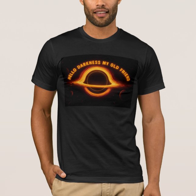 Black Hole Interstellar Conversation T-Shirt (Vorderseite)