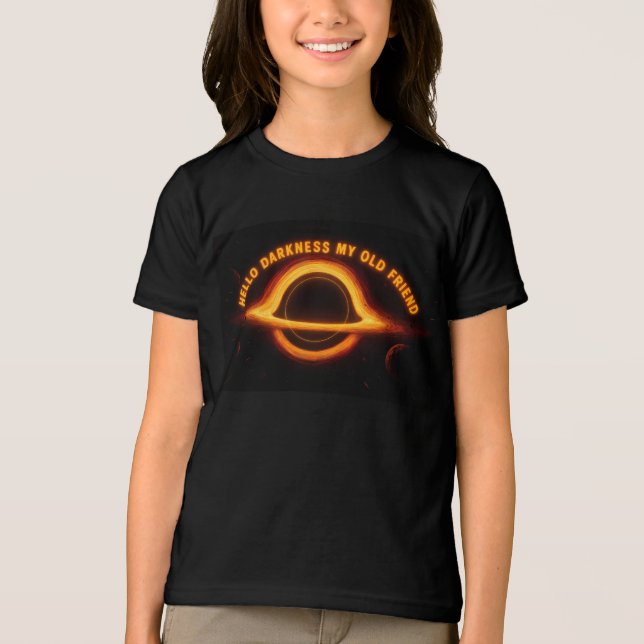 Black Hole Interstellar Conversation Tri-Blend Shirt (Vorderseite)