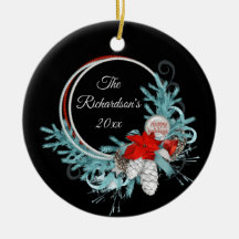 Black Holiday Wreath Personalisiert