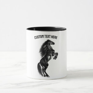 Black Horse Coffee Tasse mit benutzerdefiniertem T