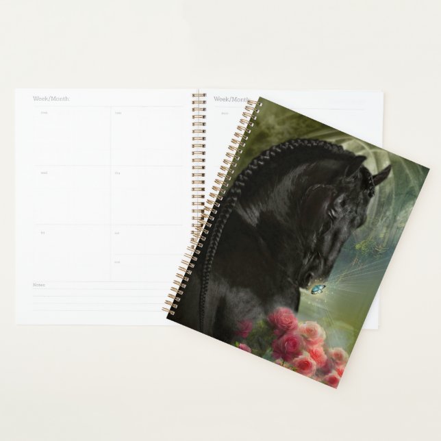 Black Horse Friesian Horse - Kalender, Planer (Anzeige)