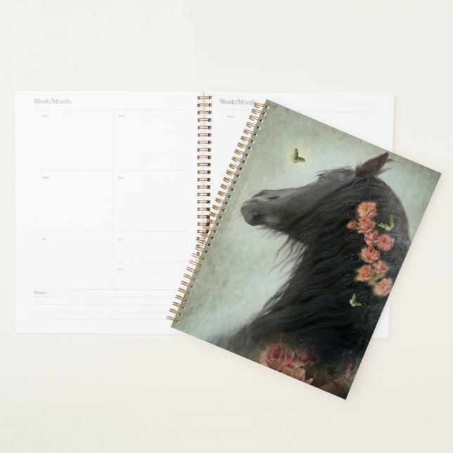 Black Horse Friesian Horse - Kalender, Planer (Anzeige)