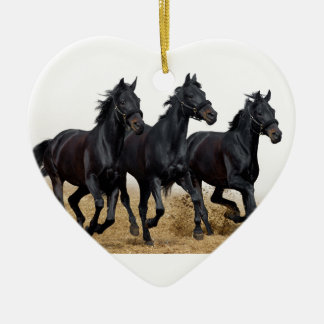 Black horse keramik ornament