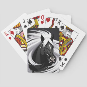 Black Horse Poker Geschenk für Kartenspieler Spielkarten