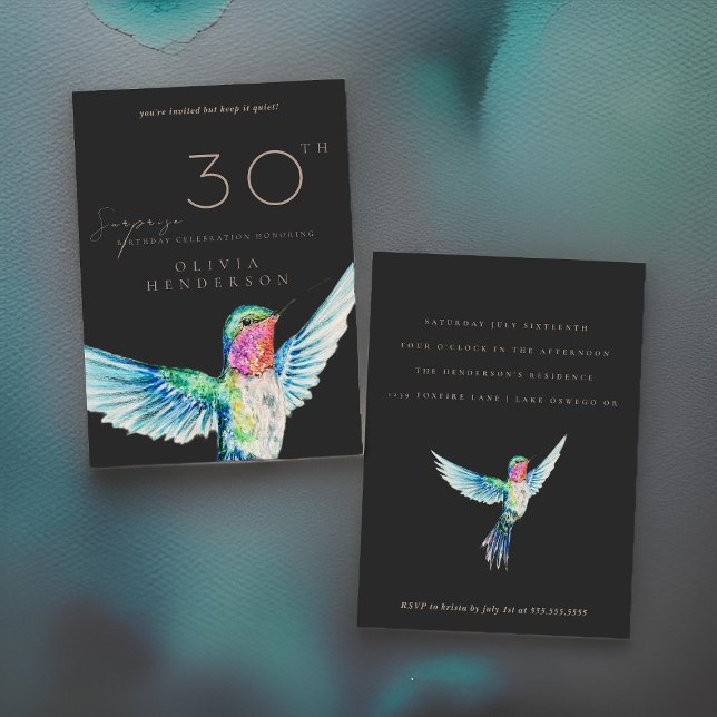 Black Hummingbird Jegliche Überraschung Geburtstag (Von Creator hochgeladen)