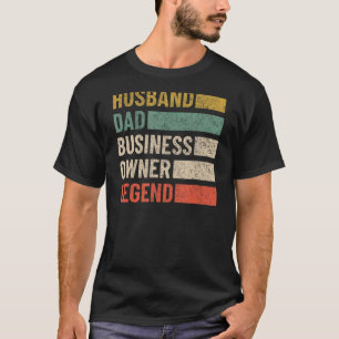 Black Husband Vater Business Owner CEO Unternehmer T-Shirt