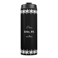 Black I Liebe Custom City Snowflake Muster