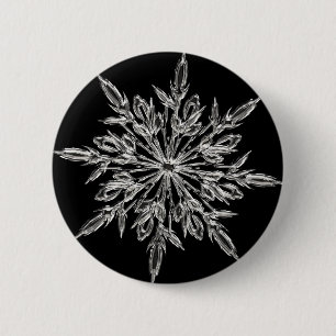 Black Ice Crystal Button