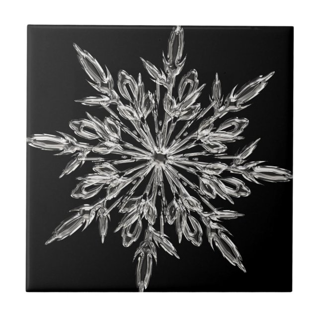 Black Ice Crystal Fliese (Vorderseite)
