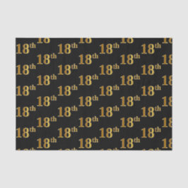 Black, Imitate Gold 18. (Achtzehnte) Veranstaltung Seidenpapier
