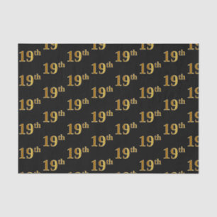Black, Imitate Gold 19. (neunzehnte) Veranstaltung Seidenpapier