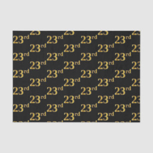Black, Imitate Gold 23. (23.) Event Seidenpapier