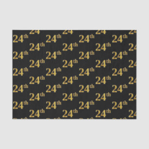 Black, Imitate Gold 24. (24.) Event Seidenpapier