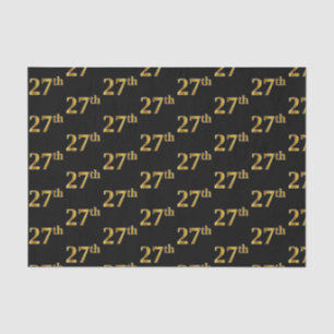 Black, Imitate Gold 27. (Siebenundzwanzigste) Vera Seidenpapier