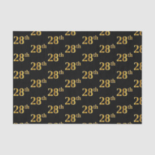 Black, Imitate Gold 28. (Achtundzwanzigste) Verans Seidenpapier